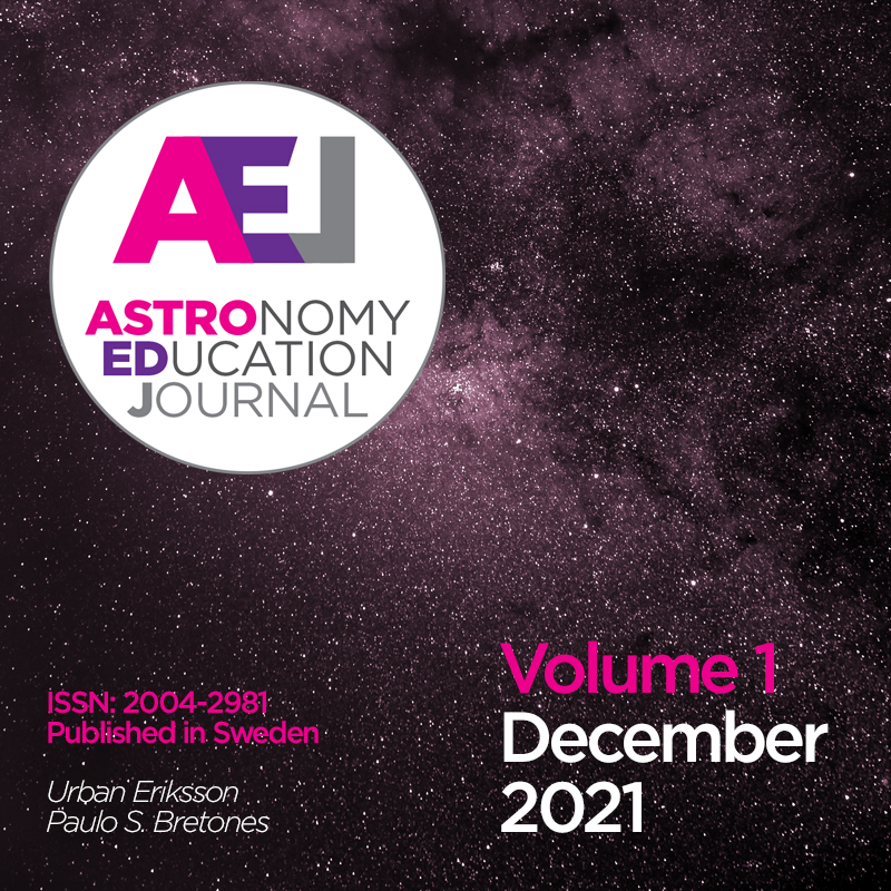 					View Vol. 1 No. 1 (2021): Astronomy Education Journal
				